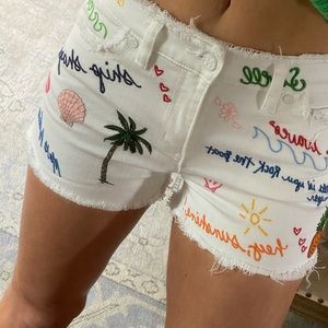 Tory Burch - White Cut Off Jean Summer Shorts - 24